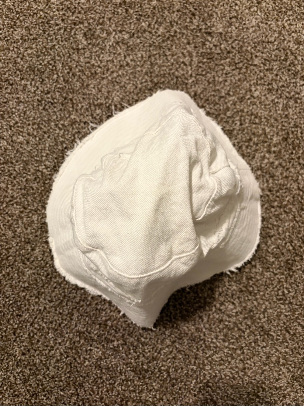 Off-White Frayed Brim Bucket Hat - Picture 2 of 3